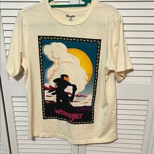 Wrangler Cream Cowboy Graphic Tee